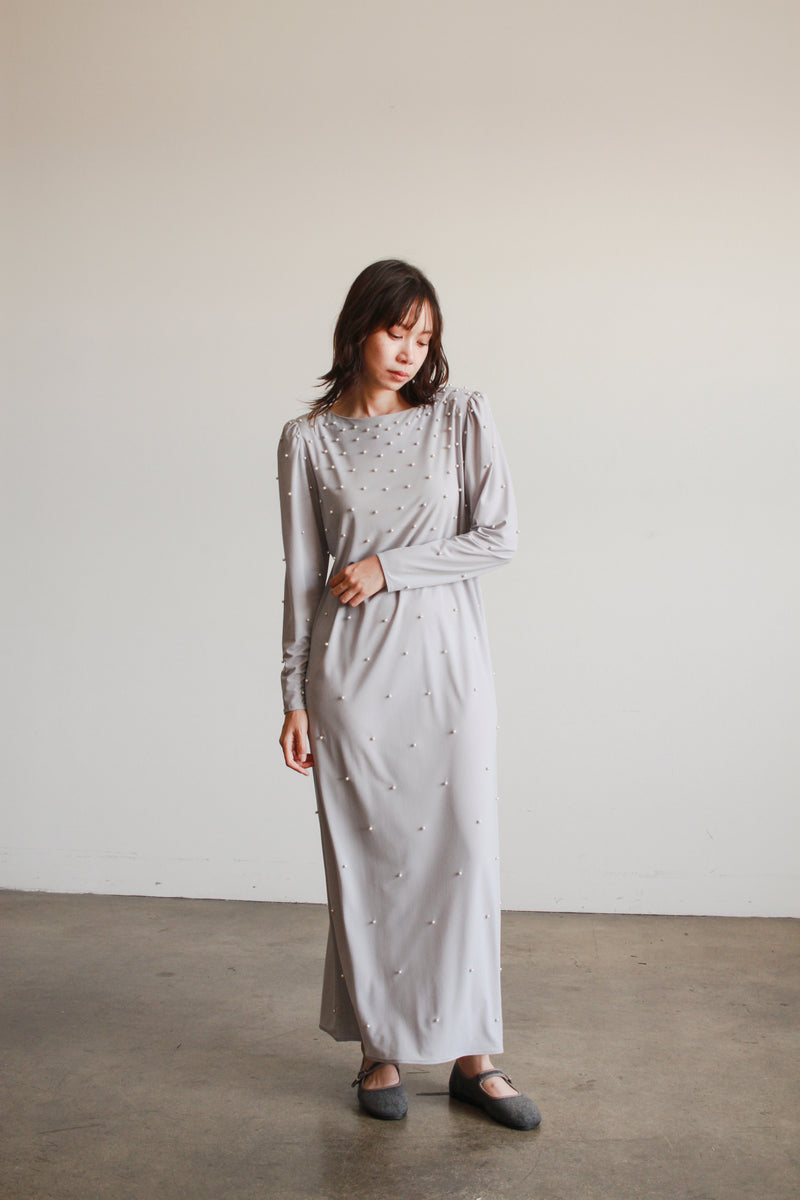 1970s Lillie Rubin Pearl Beaded Long Dress – Blossom Vintage