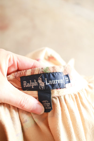 1990s Ralph Lauren Rodeo Print Midi Skirt