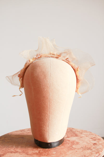 1920s Net Tulle Wedding Head Band