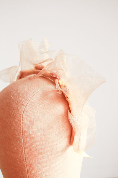 1920s Net Tulle Wedding Head Band