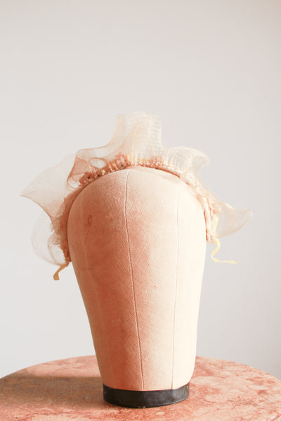 1920s Net Tulle Wedding Head Band