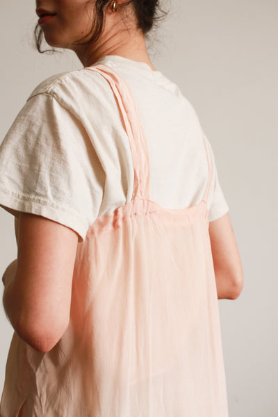 1940s Blush Pink Silk Slip Dress