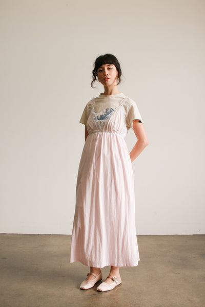 1990s Ralph Lauren Cotton Pink Cami Dress