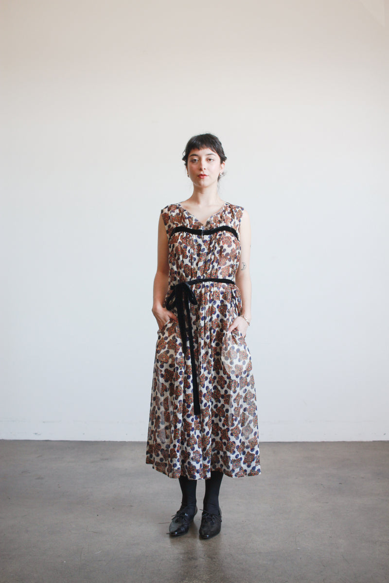【COMME des GARÇONS】90's Polka dot dress 1990s Comme des Garcons Navy Polka Dot Dress – Blossom Vintage