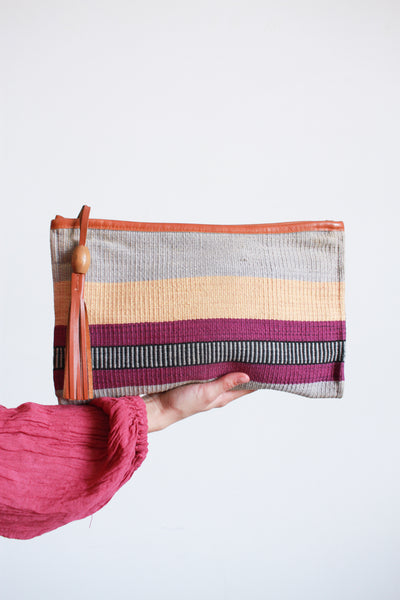 1980s Chimayo Woven Envelope Clutch Bag