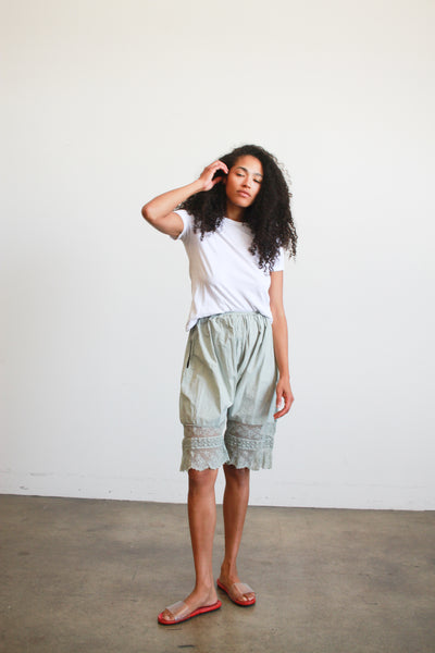 Antique Dyed Cotton Lace Trim Bloomers