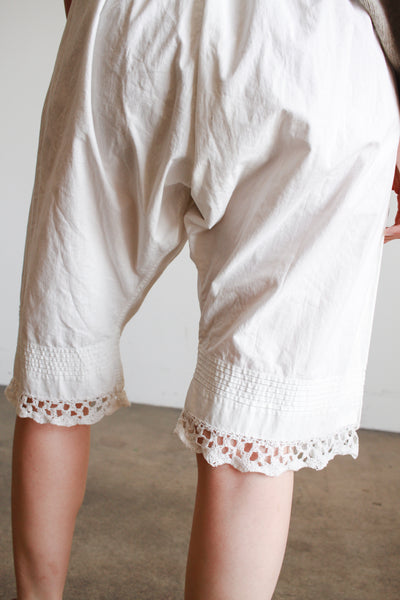 Victorian Antique White Cotton Bloomers