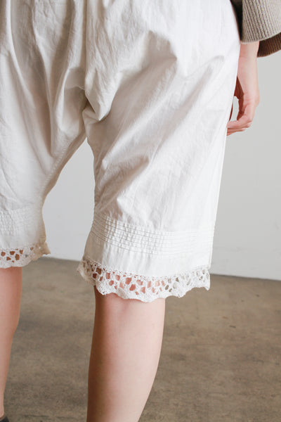 Victorian Antique White Cotton Bloomers