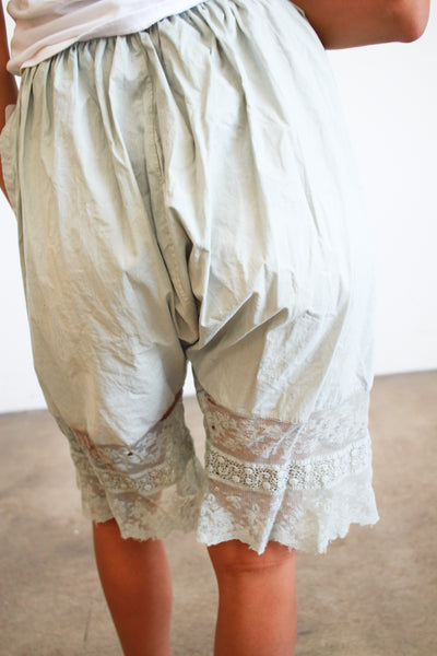 Antique Dyed Cotton Lace Trim Bloomers