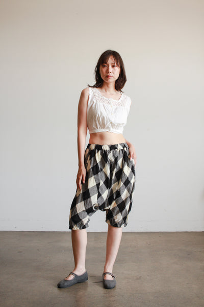 1990s Comme Des Garçons Plaid Wool Shorts