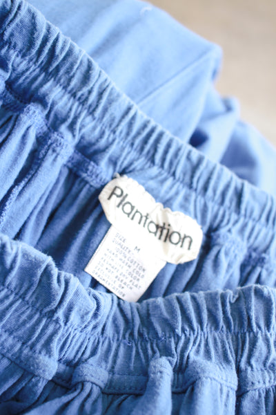 1980s Plantation Blue Cotton Parachute Set