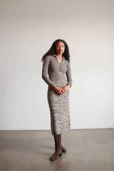 1980s Spaceknit Midi Sweater Dress