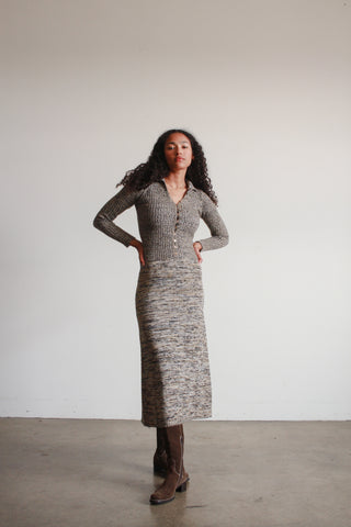 1980s Spaceknit Midi Sweater Dress