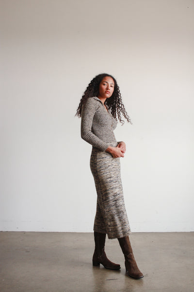 1980s Spaceknit Midi Sweater Dress