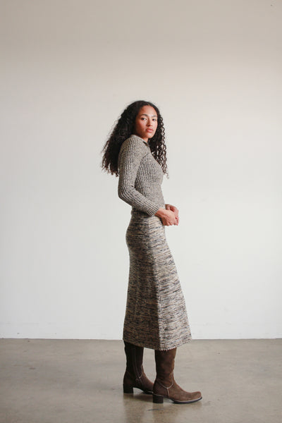 1980s Spaceknit Midi Sweater Dress