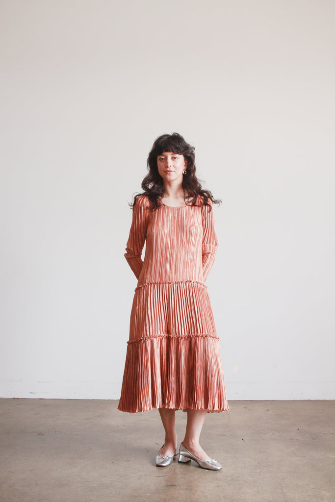 mary mcfadden pleated dress Mary McFadden Recess