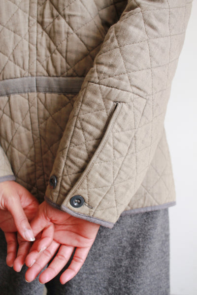 1970s Military Quilted Cotton Liner Jacket