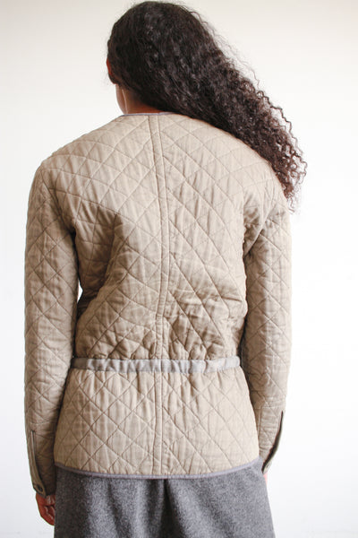 1970s Military Quilted Cotton Liner Jacket