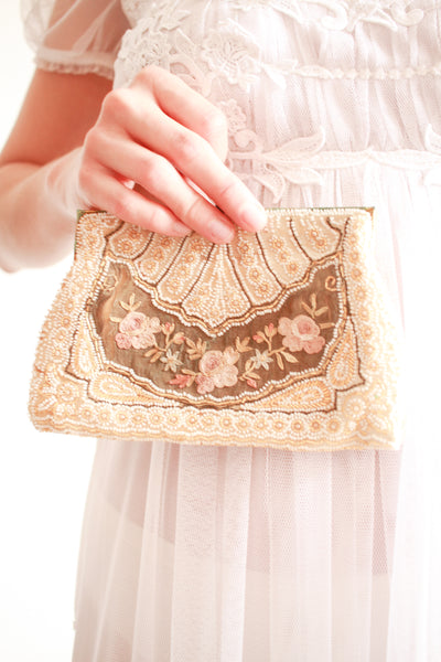 1930s Microbeaded French Evening Clutch