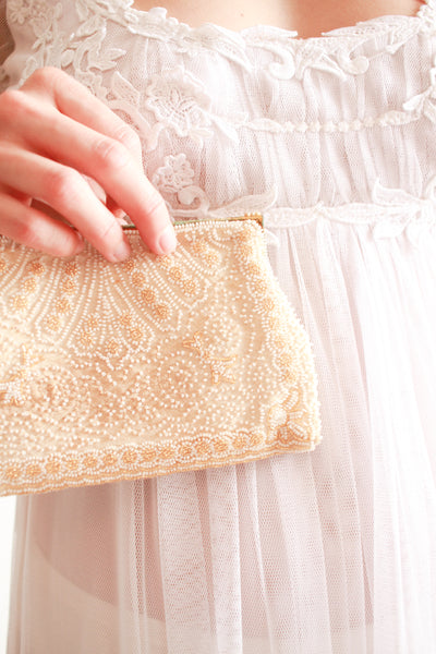 1930s Microbeaded French Evening Clutch