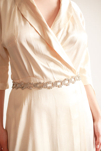 1950s Rhinestone Link Belt