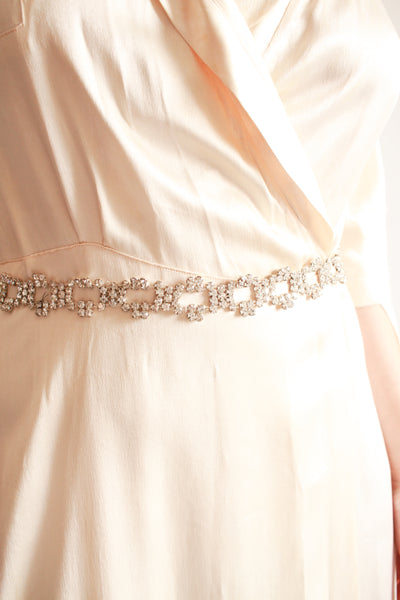 1950s Rhinestone Link Belt