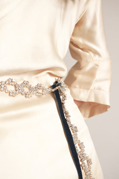 1950s Rhinestone Link Belt
