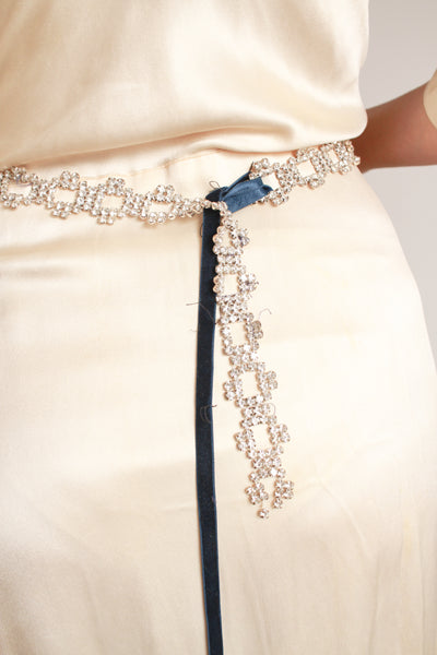 1950s Rhinestone Link Belt
