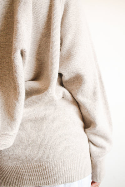 1980s Issey Miyake Grey Wool Draped Sweater