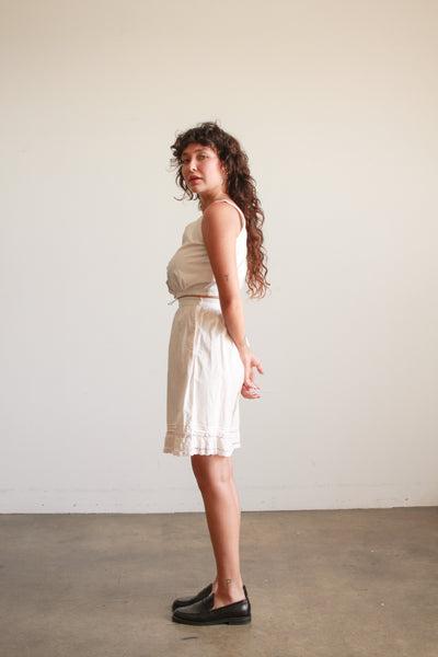 Antique Cream Crochet Trim Bloomers