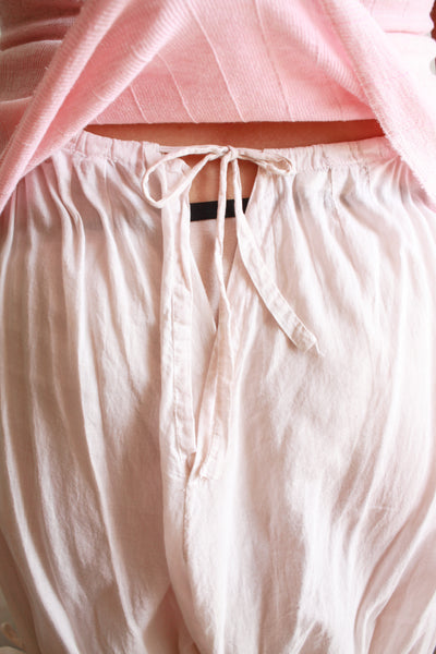 Antique Cotton Pale Pink Lace Trim Bloomers