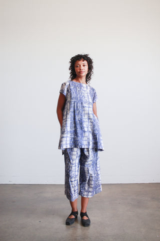 1980s Issey Miyake Painted Brushed Cotton Set
