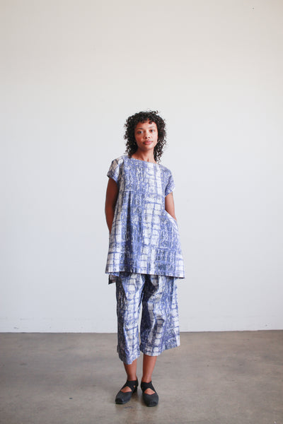 1980s Issey Miyake Painted Brushed Cotton Set