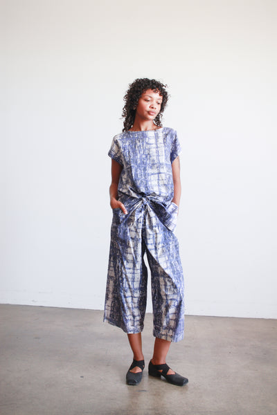 1980s Issey Miyake Painted Brushed Cotton Set