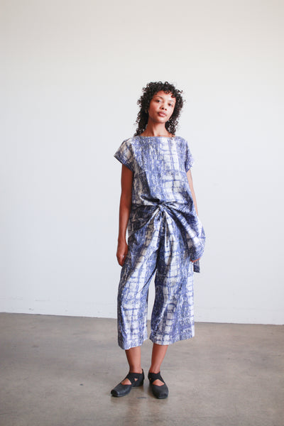 1980s Issey Miyake Painted Brushed Cotton Set