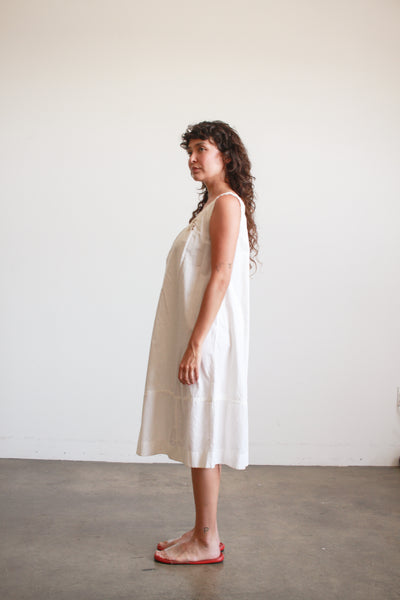 Antique White Appliqué Trim Cotton Nightgown