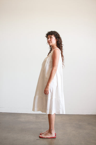 Antique White Appliqué Trim Cotton Nightgown