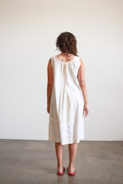 Antique White Appliqué Trim Cotton Nightgown