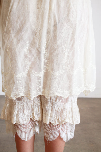 Antique Ecru Chantilly Lace Bloomers