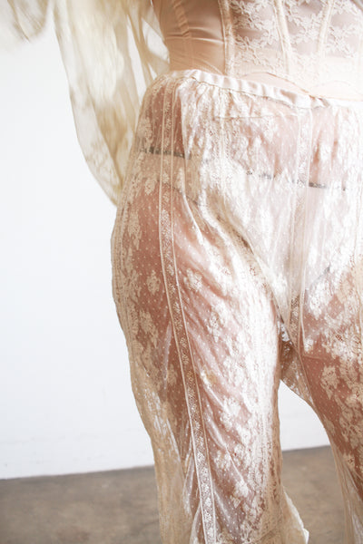 Antique Ecru Chantilly Lace Bloomers