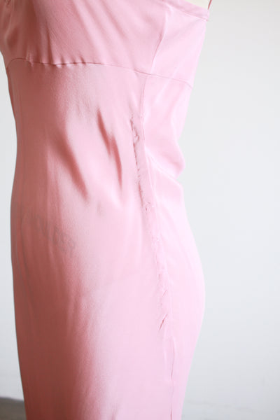 1940s Mauve Silk Slip Dress
