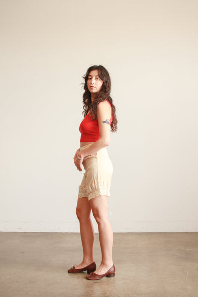 Antique Silk Chiffon Lace Trim Bloomers
