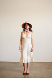 1950s Cotton Voile Eyelet Midi Dress – Blossom Vintage
