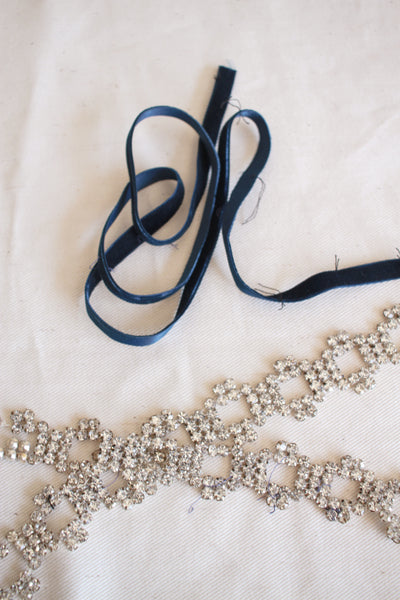 1950s Rhinestone Link Belt