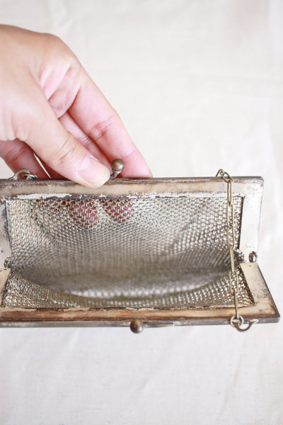 Antique German Silver Chainmail Handbag