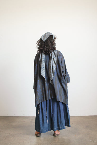 1980s Plantation Issey Miyake Striped Robe Jacket