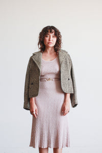 1950s Galanos Black Tweed Wool Jacket