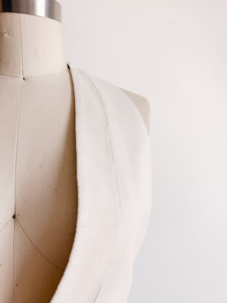 1930s White Cotton Vest