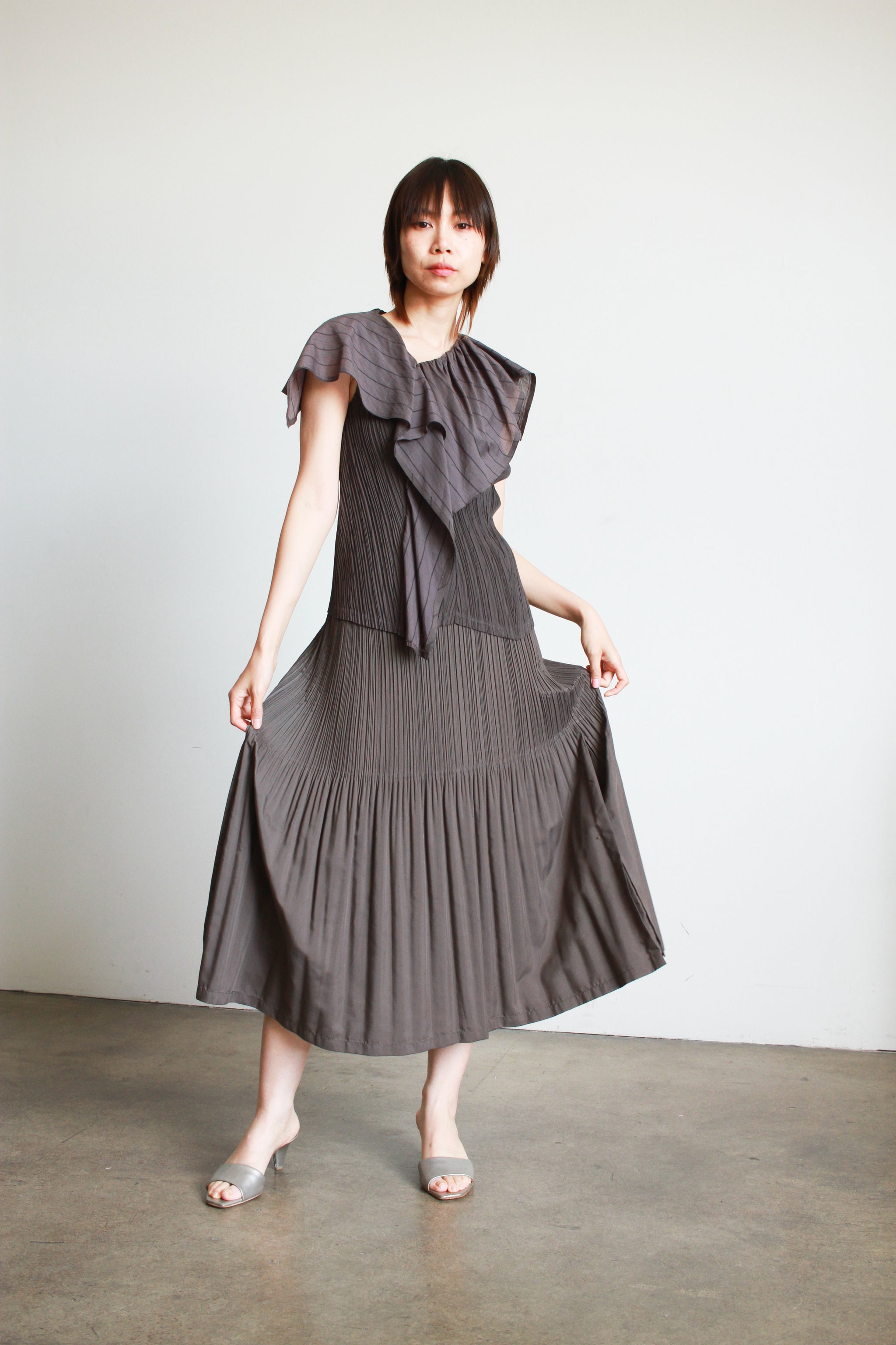 ISSEY MIYAKE　FETE  黒ドレス　サイズ2 vaniitas-vintage-Issey-Miyake-