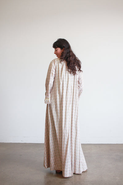 1800s Lilac Cotton Calico Topper Dress